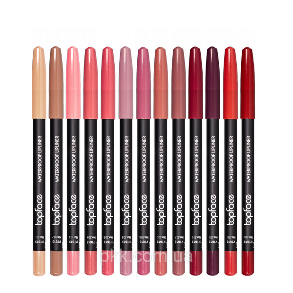 Карандаш для губ TopFace Waterproof Lipliner водостойкий PT613 № 101 Телесный PT613 фото