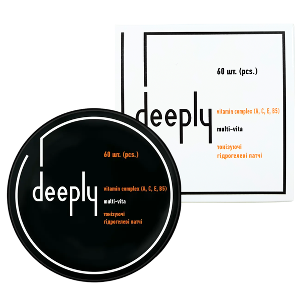 Патчі під очі тонізуючі Deeply Vitamin Glow гідрогелеві 60 шт DPBC21 фото