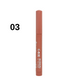 Помада-олівець водостійка для губ Bogenia Velvet Waterproof Matte, 003 Brown Melon Бежева BG730 фото 5