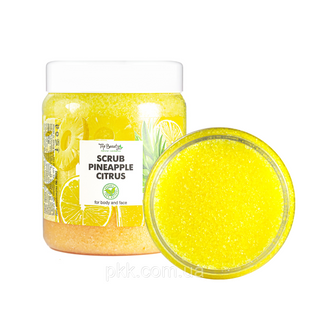 Скраб для обличчя та тіла Top Beauty Pineapple Citrus з ароматом ананас-цитрус та кокосовою олією 250 мл TB-6343 фото