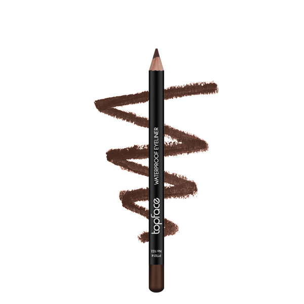 Карандаш для глаз водостойкий Topface Waterproof Eyeliner PT614 № 103 Коричневый PT614 фото