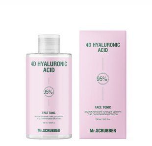 Тонік для обличчя зволожувальний Mr. Scrubber 4D Hyaluronic Acid з 4Д гіалуроновою кислотою 250 мл