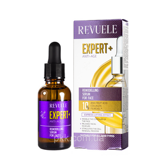 Сироватка для обличчя Revuele Expert+ Remodelling Face Serum Anti-Ageing Collagen 30 мл 5060565100534 фото