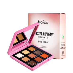 Палетка теней для век TopFace Maestro Academy Eyeshadow Bar 9 оттенков № 002  PT512 фото