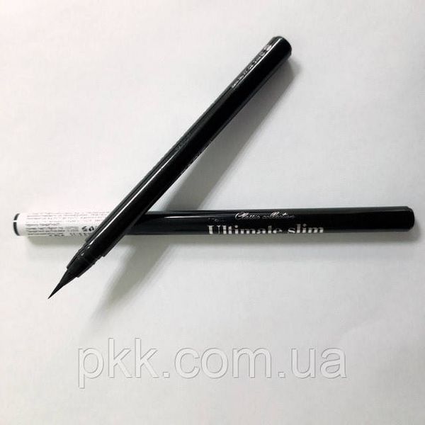 Подводка-фломастер для глаз чёрная ультра тонкая Parisa Cosmetics Ultimate slim PF02 PF02 фото