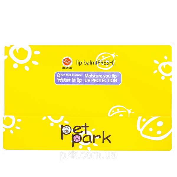 Набор бальзамов для губ с фруктовым ароматом Pet park Mix, 24 шт P 3112 фото