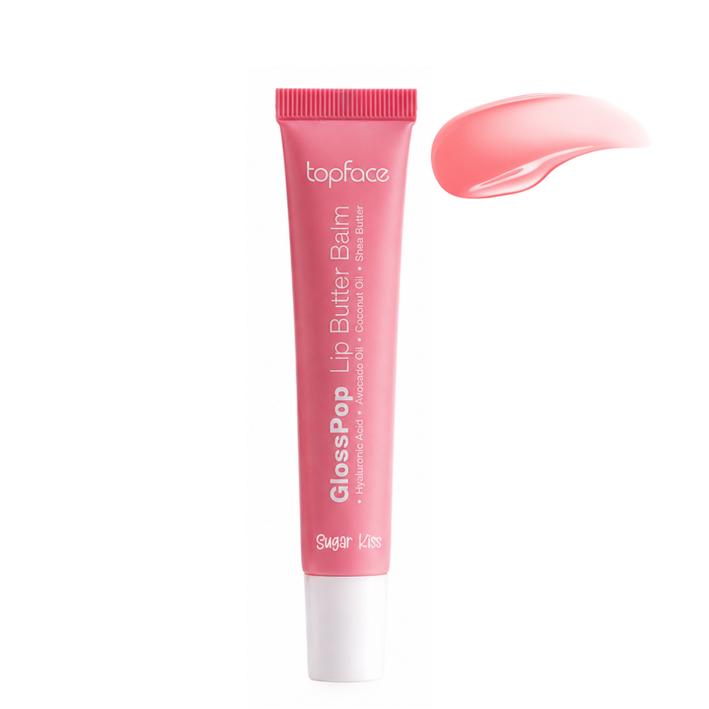 Блиск-бальзам для губ TopFace Gloss Pop Lip Butter Balm PT161, 004 Sugar Kiss Рожевий PT161 фото
