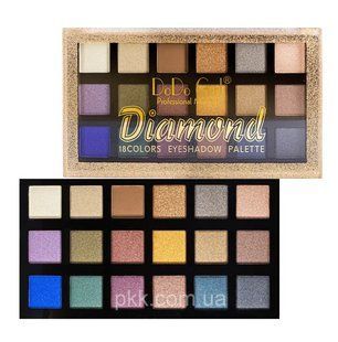 Палетка теней для век DoDo Girl Eyeshadow Unique Colors перламутровые 18 оттенков D3159, В Бежевый Графитовый Песочный D3159 фото