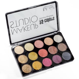 Тіні для повік перламутрові DoDo Girl Eye Shadow Make Up Studio 15 відтінків D3052 № В D3052 фото