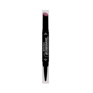 Помада матова з олівцем для губ 2 в 1 Revuelle Lip Contour Kit тон 03 Сливова, 1,8 + 0,2 г 5060565109216 фото