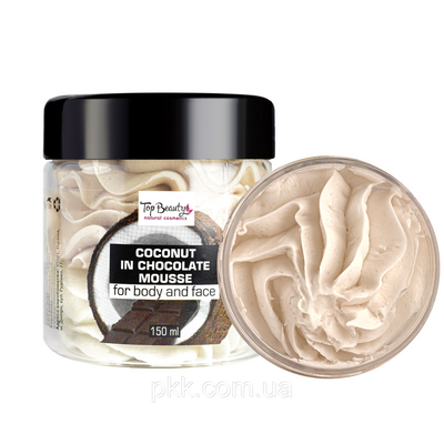 Баттер-суфле для тіла та обличчя Top Beauty з ароматом кокосу та шоколаду 150 мл TB-6430 фото