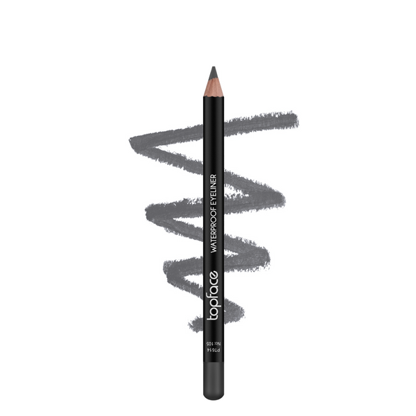 Олівець для очей водостійкий Topface Waterproof Eyeliner PT614 № 105 Сірий PT614 фото