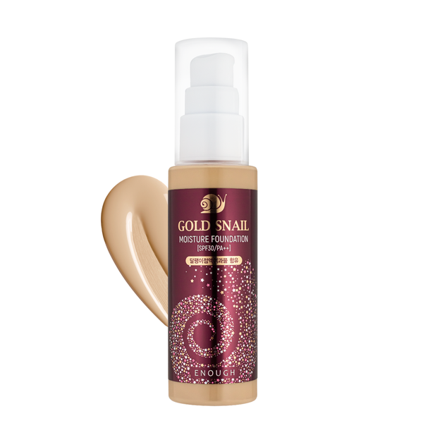 Тональная основа увлажняющая Enough Gold Snail SPF 30 увлажняющая с муцином улитки 100 мл, № 13 Песочно-бежевая EN 4809 фото