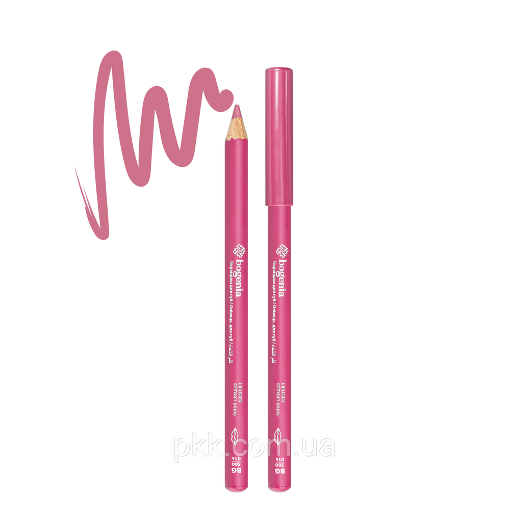 Олівець для губ Bogenia Lip Liner BG500 № 016 Crimson Popsy BG500 фото