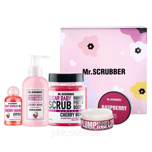 Подарунковий набір доглядової косметики Mr Scrubber Cherry Care для обличчя та тіла Mr 0285 фото