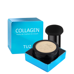 СС-крем кушон для обличчя зволожуючий TUZ Collagen Hydro з колагеном, 02 Natural Skin Натуральний 0527 фото