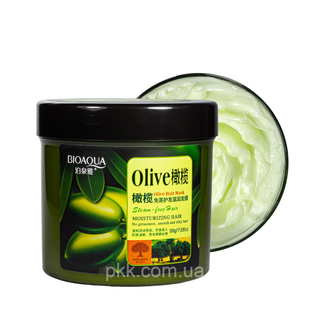 Маска для сухих и ломких волос Bioaqua Olive Hair Mask с оливковым маслом 500 мл BQY57706 фото