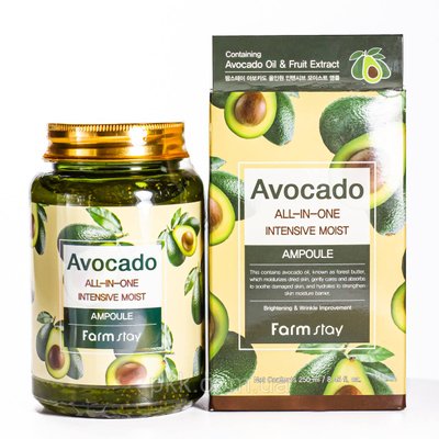 Ампульна сиворотка для обличчя FarmStay Avocado All-In-One 250 мл FS 5150 фото