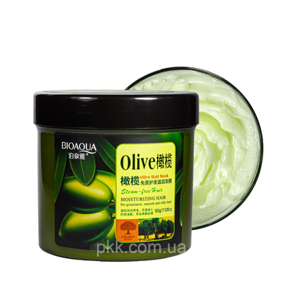 Маска для волосся Bioaqua Olive Hair Mask з оливковою олією 500 мл BQY57706 фото