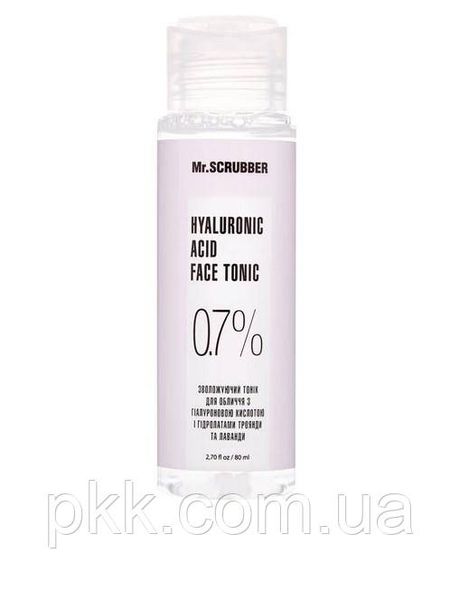 Тоник для лица Mr Scrubber Hyaluronic Acid Face Tonic с гиалуроновой кислотой 80 мл