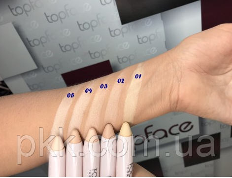 Консилер-олівець для обличчя TopFace Focus Point Concealer Pen PT563 № 02 Ivory PT563 фото