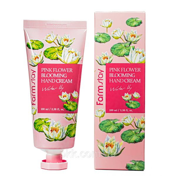 Крем для рук омолоджуючий FarmStay Water Lily Pink Flower Blooming 100 мл FS 5290 фото