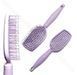 Щетка для волос массажная продувная Salon Professional с нейлоновой щетиной 98291, Pink Розовая 98291 SL фото 4
