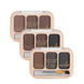 Тіні для брів 3 кольори DoDo Girl Eyebrow Powder ВР003, (набір 3 шт в асортименті) ВР003 фото 1