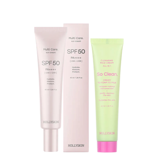 Hollyskin набор для лица: Multi Care SPF 50 + очищающий крем 0396h фото
