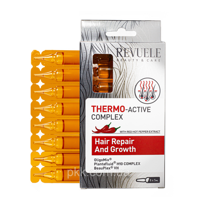 Термоактивний комплекс для відновлення та росту волосся Revuele Thermo Active Complex 8x5 мл 5060565103603 фото