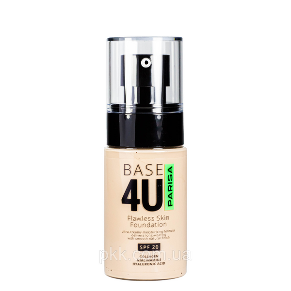 Тональный крем для лица Parisa Cosmetics Base4U № 13 light beige F-10 фото