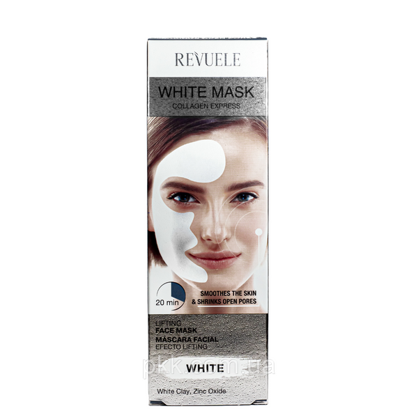 Ліфтинг маска для обличчя з колагеном Revuele White Mask Lifting Face Mask 80 мл 3800225904278 фото
