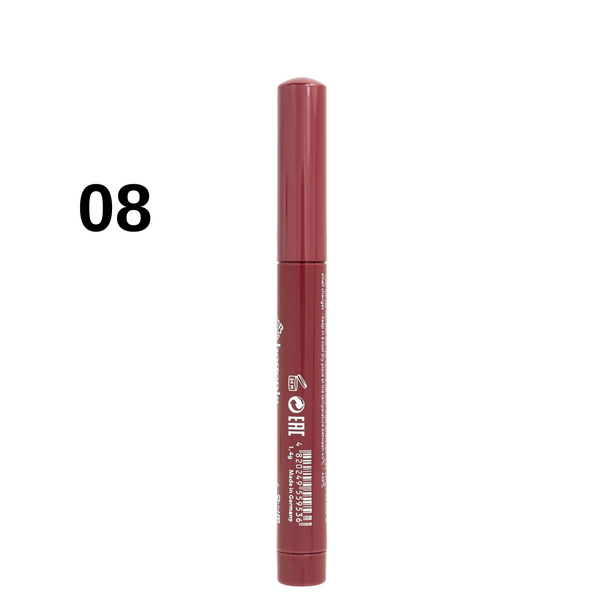 Помада-олівець для губ водостійка Bogenia Velvet Waterproof Matte, 008 Marvelous Темна нюдова BG730 фото