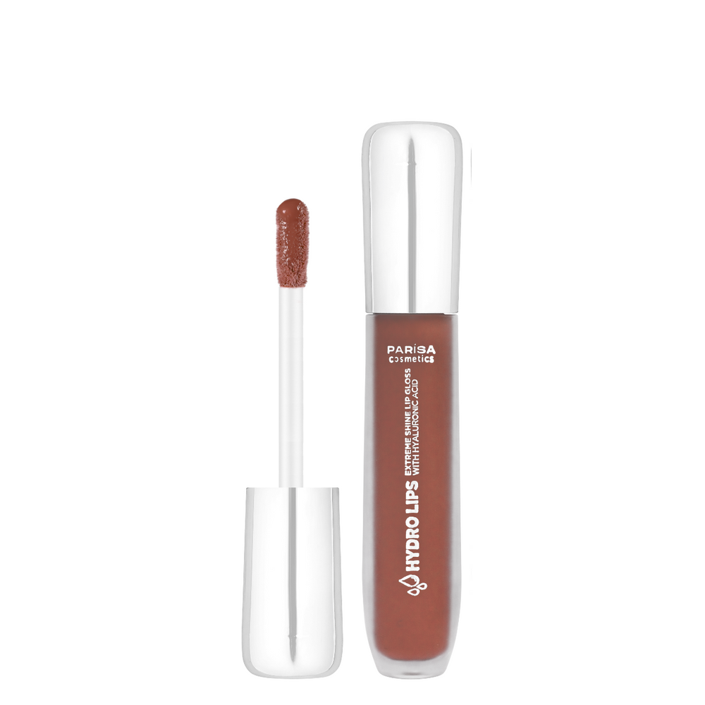Зволожуючий блиск для губ Parisa Cosmetics Hydro Shine Lip Gloss (PHL-06), 05 Rosewood nude Світло-коричневий PHL-06 фото