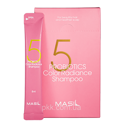 Шампунь для захисту кольору волосся Masil 5 Probiotics Color Radiance Shampoo з пробіотиками 8 мл Masil 5161 фото