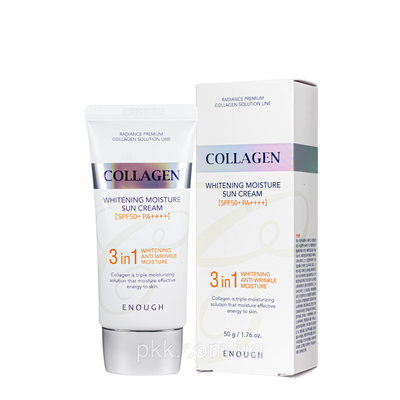Сонцезахисний крем для обличчя SPF50+ PA++++ Enough Collagen 3in1
