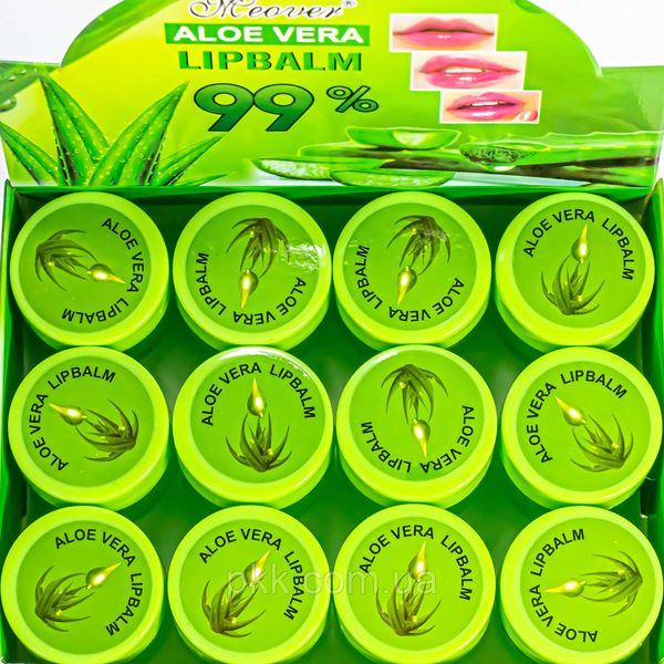 Бальзам для губ зволожуючий Meover Aloe Vera 99 % 8 мл Q 1205 фото