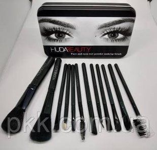 Набір пензликів для макіяжу Huda Beauty з 12 інструментів Rob 11 фото