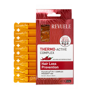 Термоактивний комплекс проти випадіння волосся Revuele Thermo Active Complex Hair Loss Prevention 8х5 мл 5060565103610 фото