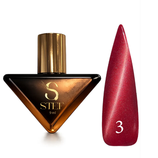 Гель-лак для нігтів Steffani Cat Eye MYSTIC, 9 мл, 03 Червоний SCEM09 фото