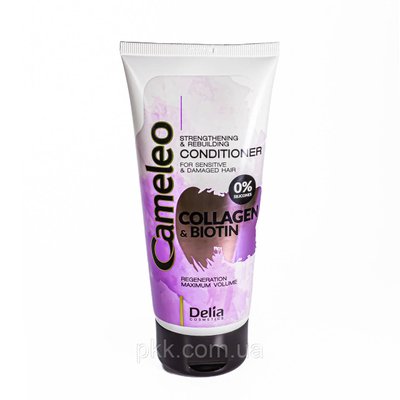 Кондиціонер для волосся Delia Cosmetics Cameleo Collagen And Biotin Conditioner зміцнюючий 200 мл 6154 DC фото