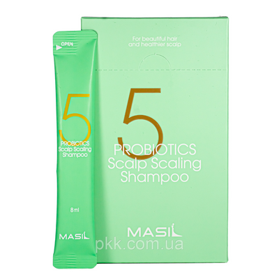 Шампунь для волосся від лупи Masil 5 Probiotics Apple Vinegar Shampoo в стиках 8 мл Masil 5162 фото