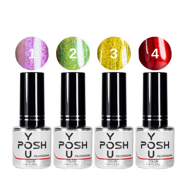 Гель-лак для нігтів котяче око YouPOSH De luxe Cat eye 9 мл № 01 YP 2920 фото