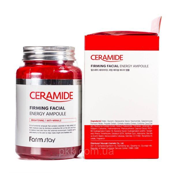 Cыворотка ампульная для лица омолаживающая FarmStay Ceramide Firming Facial 250 мл FS 4441 фото