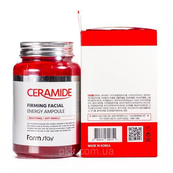 Cыворотка ампульная для лица омолаживающая FarmStay Ceramide Firming Facial 250 мл FS 4441 фото