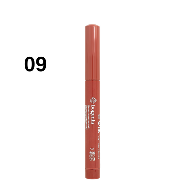 Помада-карандаш для губ водостойкая Bogenia Velvet Waterproof Matte, 009 Cashmere Темная оранжево-бежевая BG730 фото