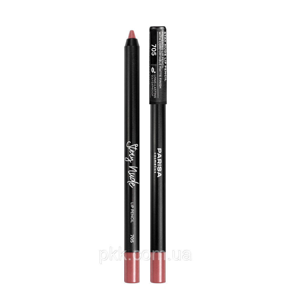 Олівець для губ Parisa Cosmetics гелевий № 705 Вишнево-коричневий EP-7273 фото