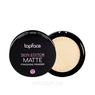 Пудра для обличчя матуюча TopFace Skin Editor Matte Finish PT263, № 01 Слонова кістка PT263 фото