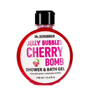 Гель для душу Mr Scrubber Jelly Bubbles Cherry Bomb Shower & Bath Gel вишня 300 мл Mr 0027 фото