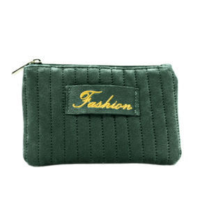 Косметичка жіноча плюшева Beauty Luxury 16 см&times;10,5 см WB-4010, Зелена WB-4010 фото